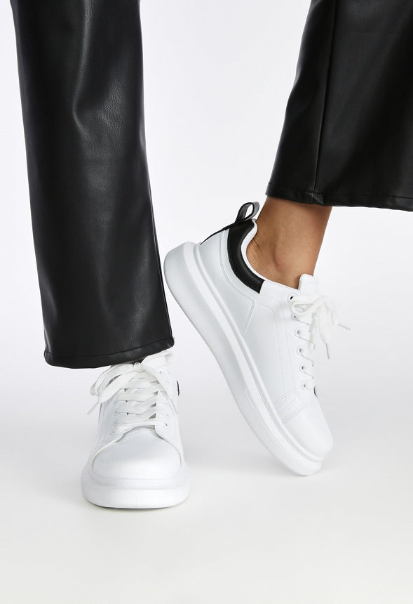 Breanne Platform Sneaker White Combo