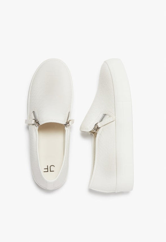COURTNEY FLATFORM SNEAKER Bright White