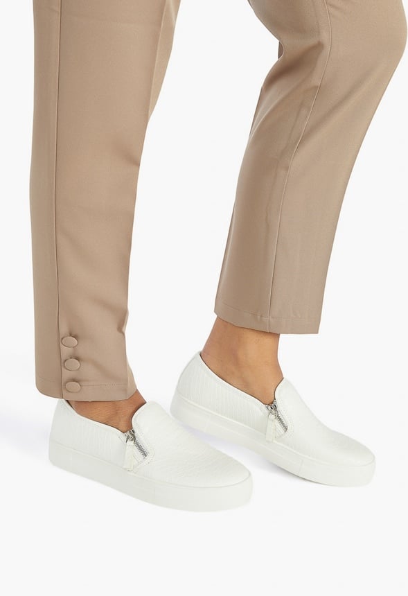COURTNEY FLATFORM SNEAKER Bright White