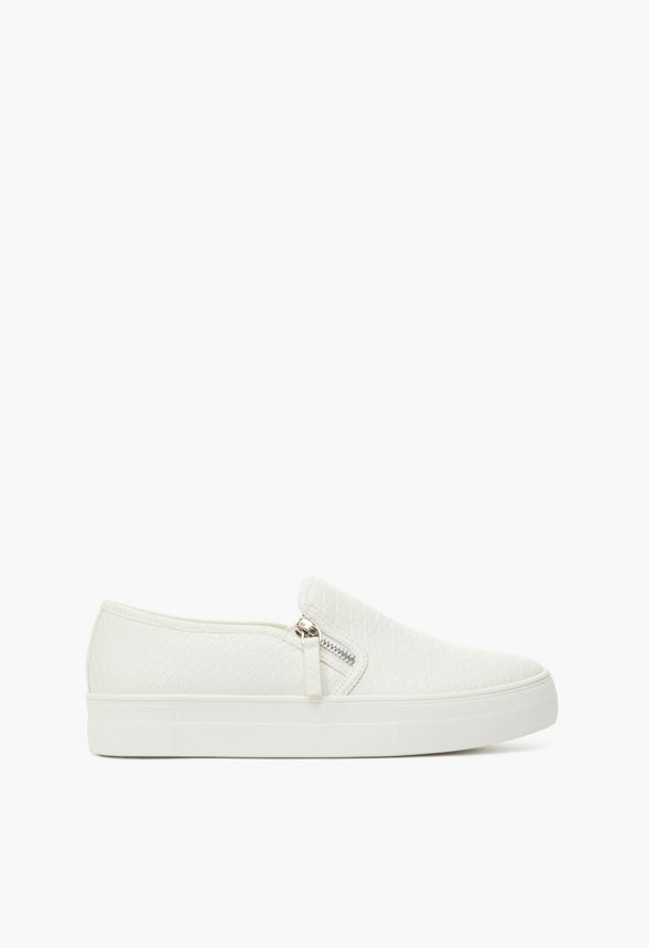 COURTNEY FLATFORM SNEAKER Bright White