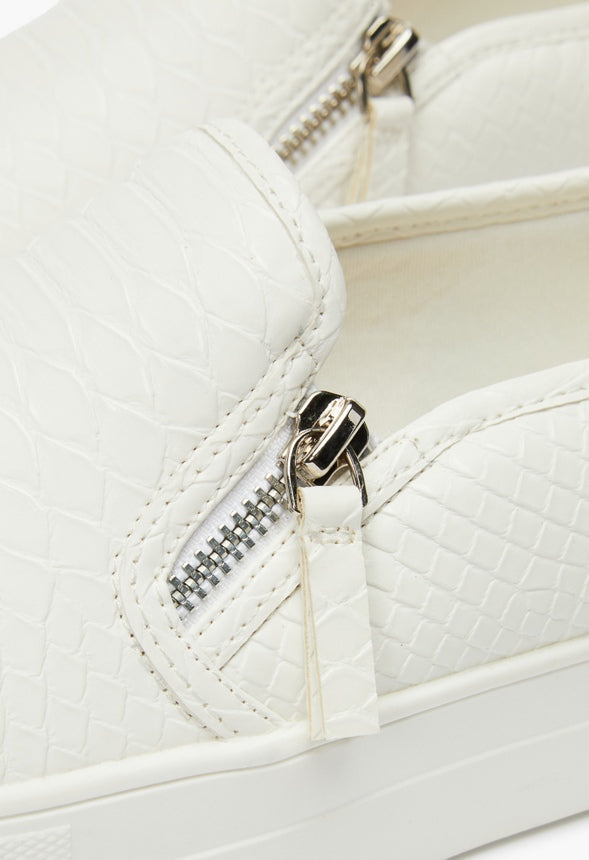 COURTNEY FLATFORM SNEAKER Bright White