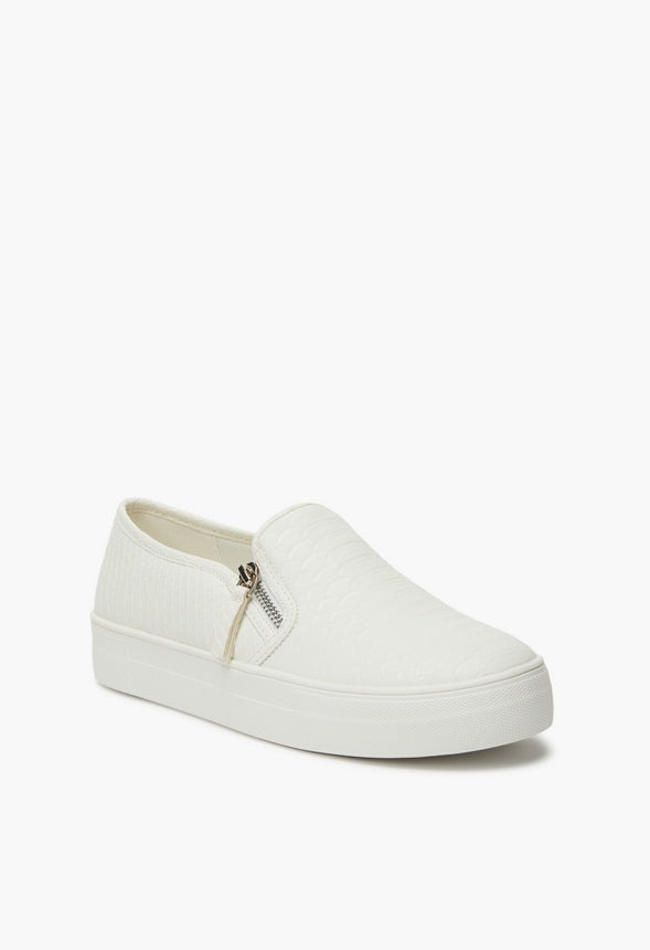 COURTNEY FLATFORM SNEAKER Bright White