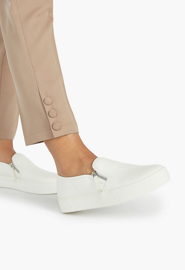 COURTNEY FLATFORM SNEAKER Bright White
