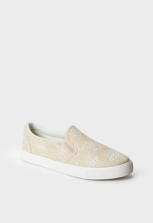 Lexy Slip-On Sneaker Natural Floral