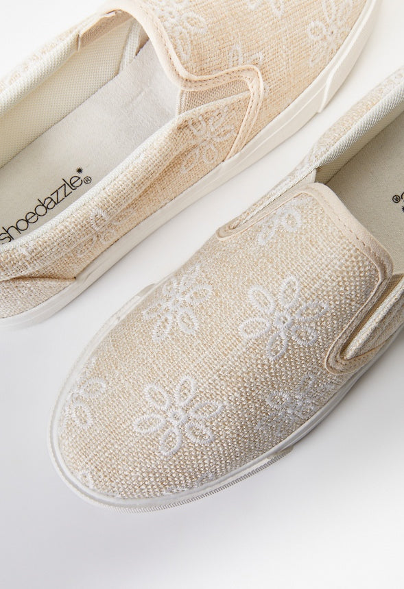 Lexy Slip-On Sneaker Natural Floral