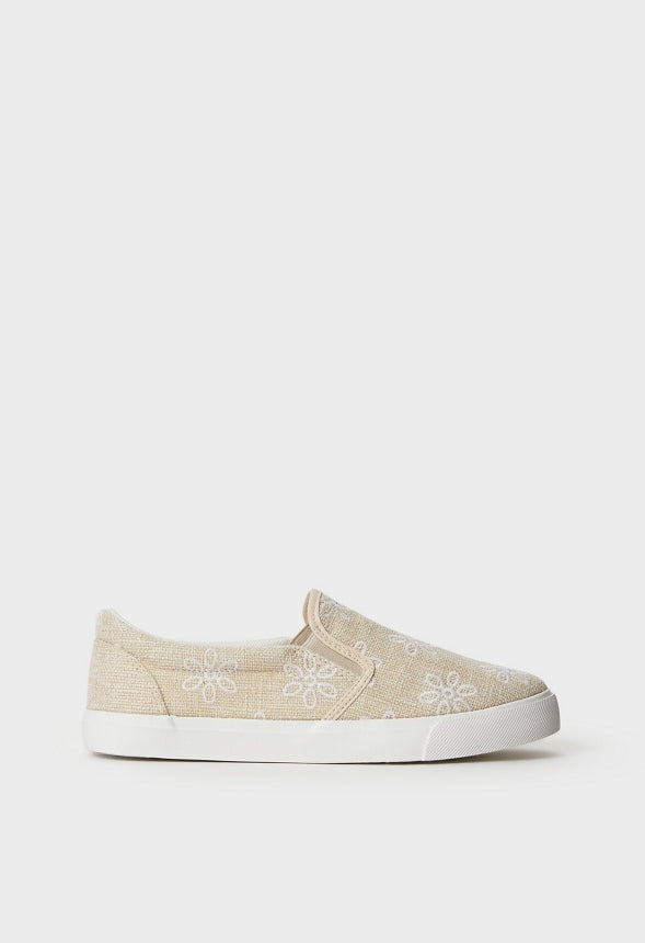 Lexy Slip-On Sneaker Natural Floral