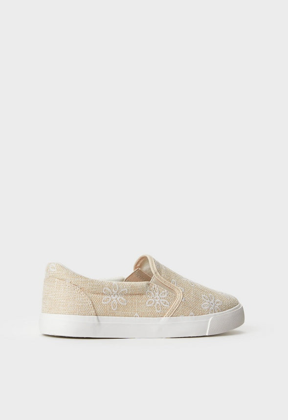 Lexy Slip-On Sneaker Natural Floral
