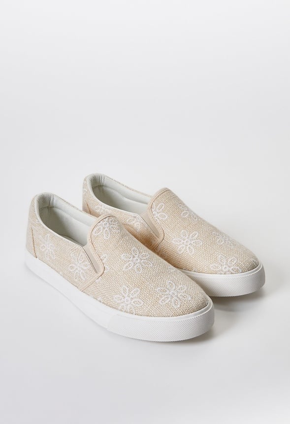 Lexy Slip-On Sneaker Natural Floral