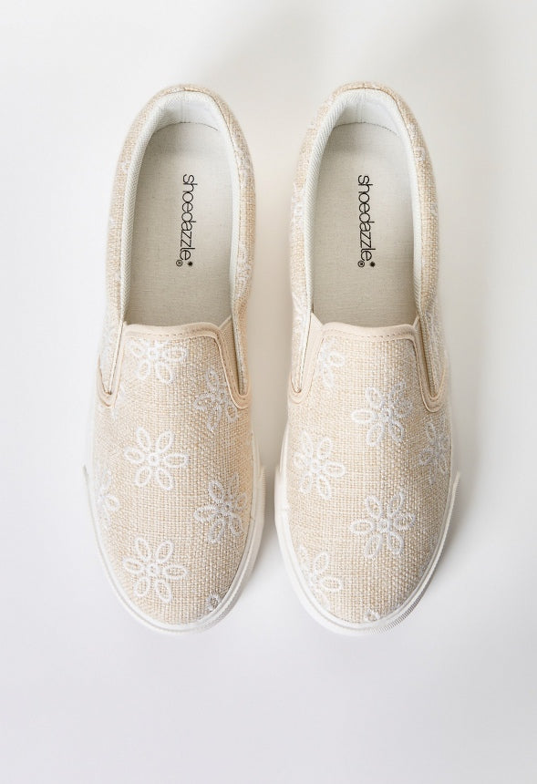 Lexy Slip-On Sneaker Natural Floral