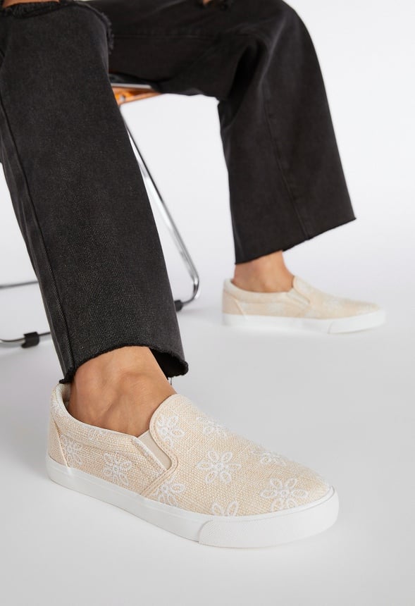Lexy Slip-On Sneaker Natural Floral