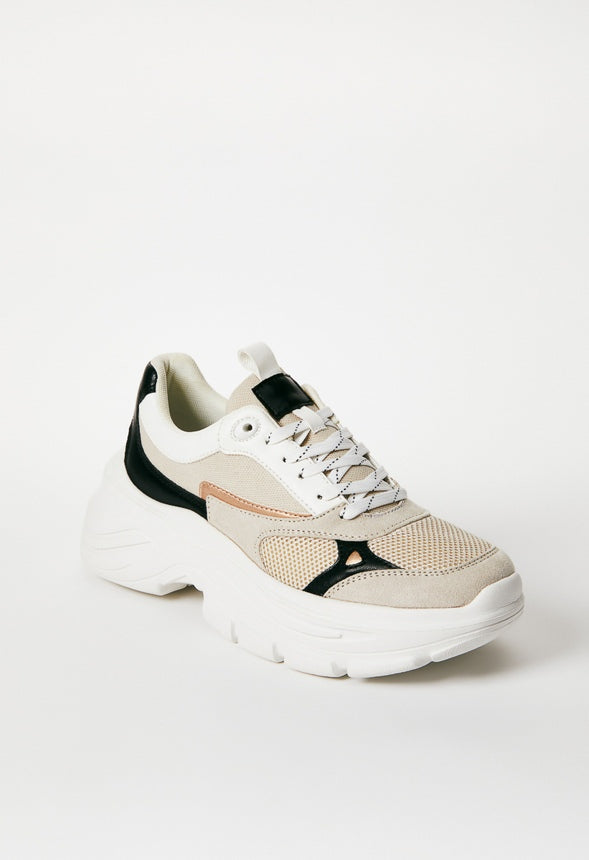 MALIA CHUNKY SNEAKER Beige Combo