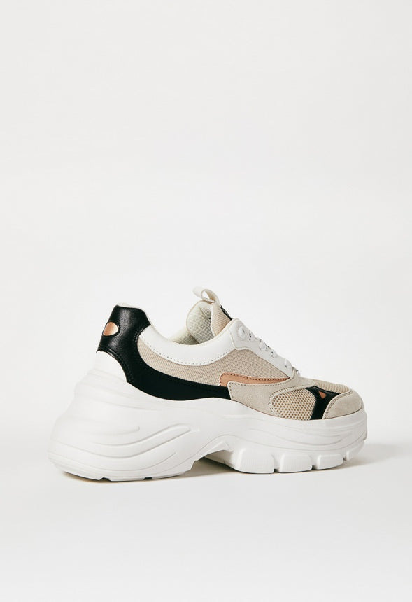 MALIA CHUNKY SNEAKER Beige Combo