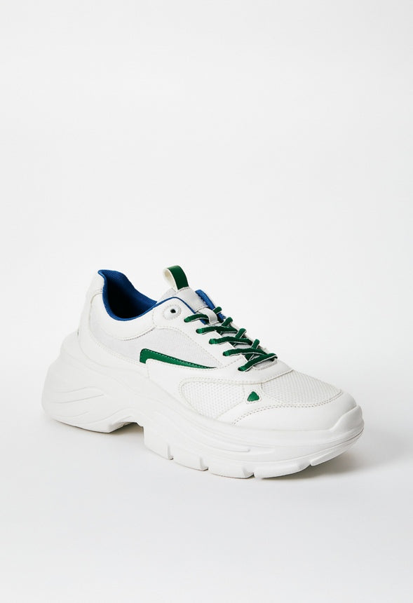 MALIA CHUNKY SNEAKER Blue/Green Combo