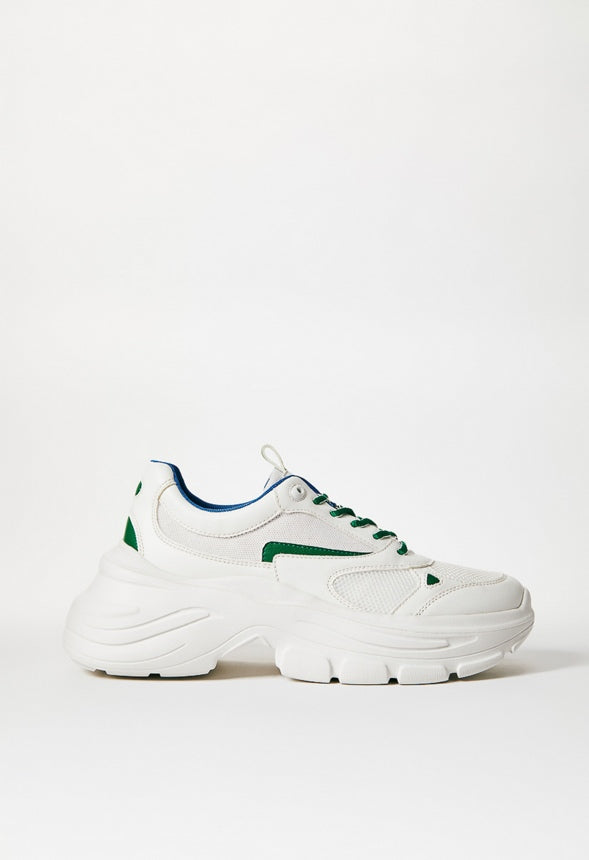 MALIA CHUNKY SNEAKER Blue/Green Combo