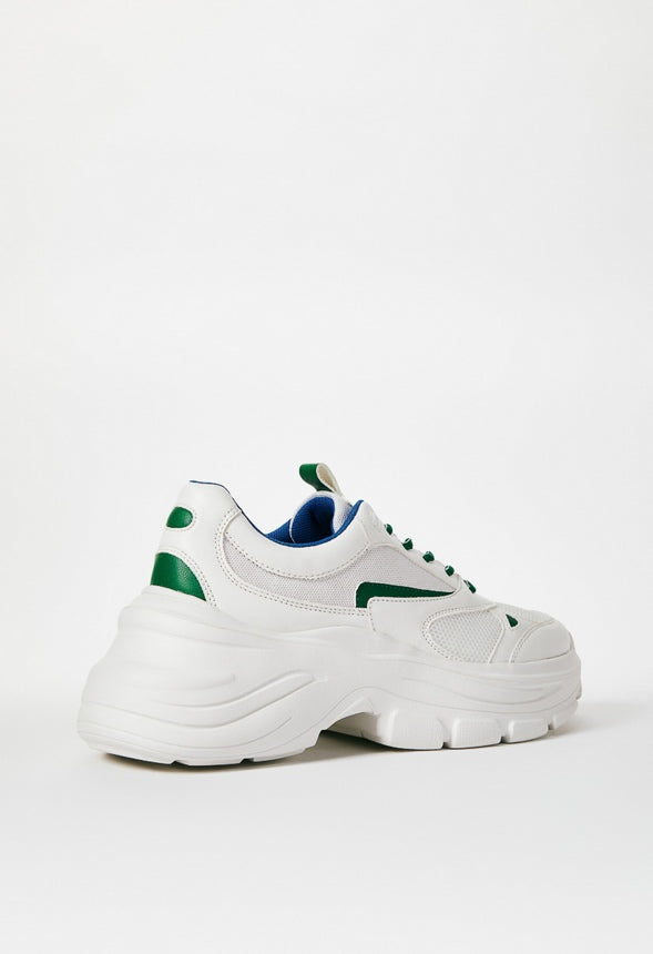 MALIA CHUNKY SNEAKER Blue/Green Combo