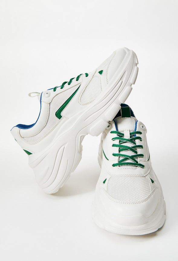 MALIA CHUNKY SNEAKER Blue/Green Combo
