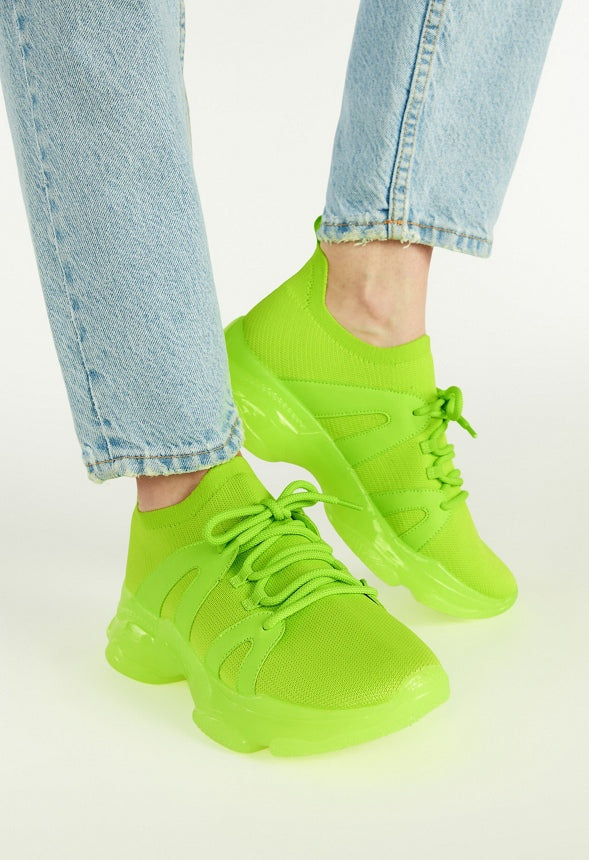 JASMYNE ATHLETIC SNEAKER Acid Lime