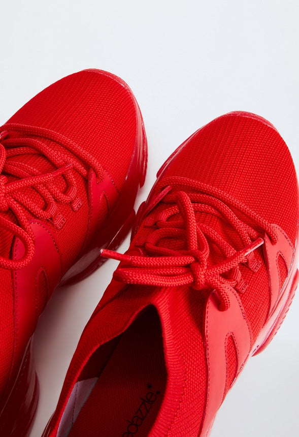 Jasmyne Athletic Sneaker High Risk Red