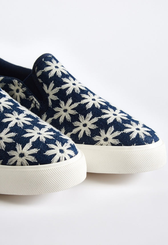 Lexy Slip-On Sneaker Blue Ashes Floral