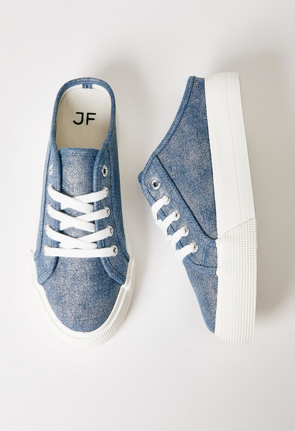 Macy Flatform Sneaker Light Denim