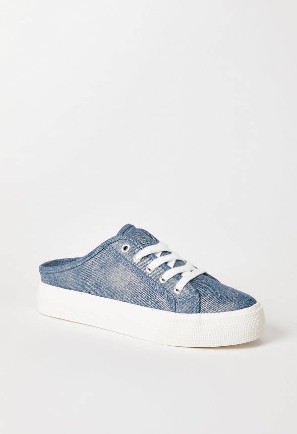 Macy Flatform Sneaker Light Denim