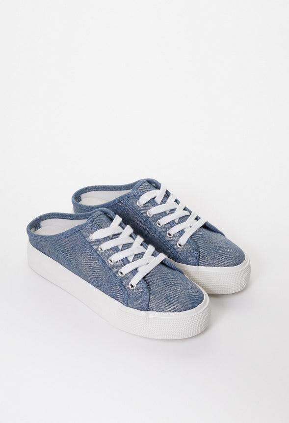Macy Flatform Sneaker Light Denim