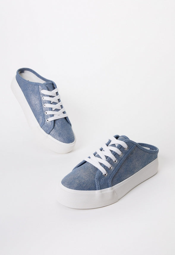 Macy Flatform Sneaker Light Denim