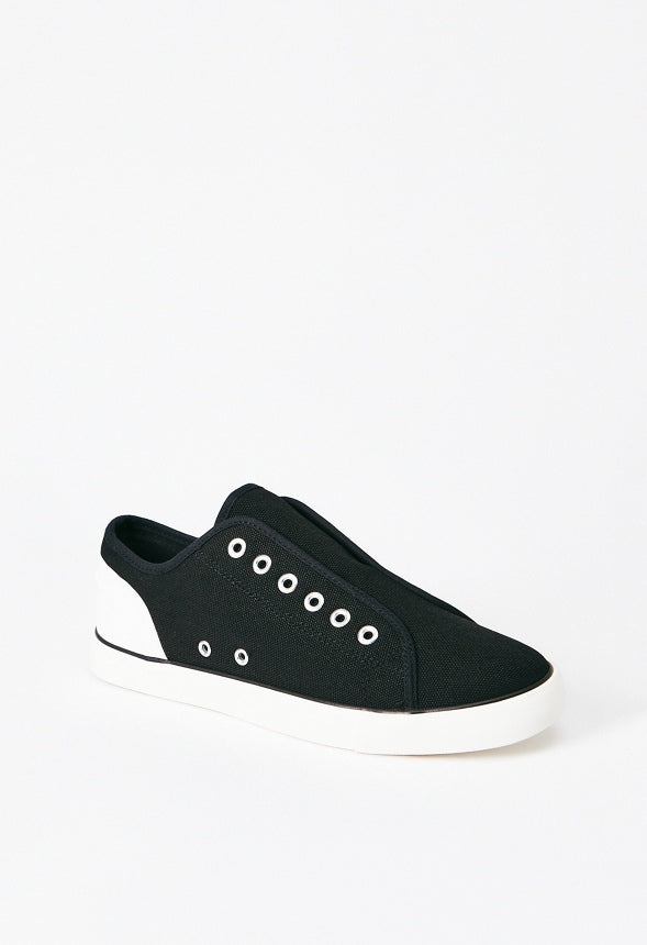 Chill Out Slip-On Sneaker Black Recycled Canvas