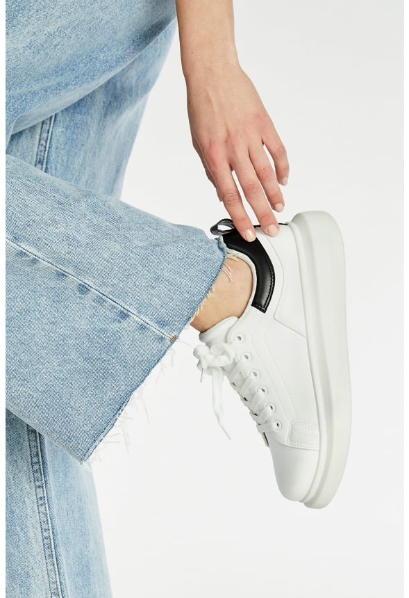 Breanne Platform Sneaker White/Black