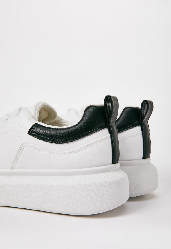 Breanne Platform Sneaker White/Black