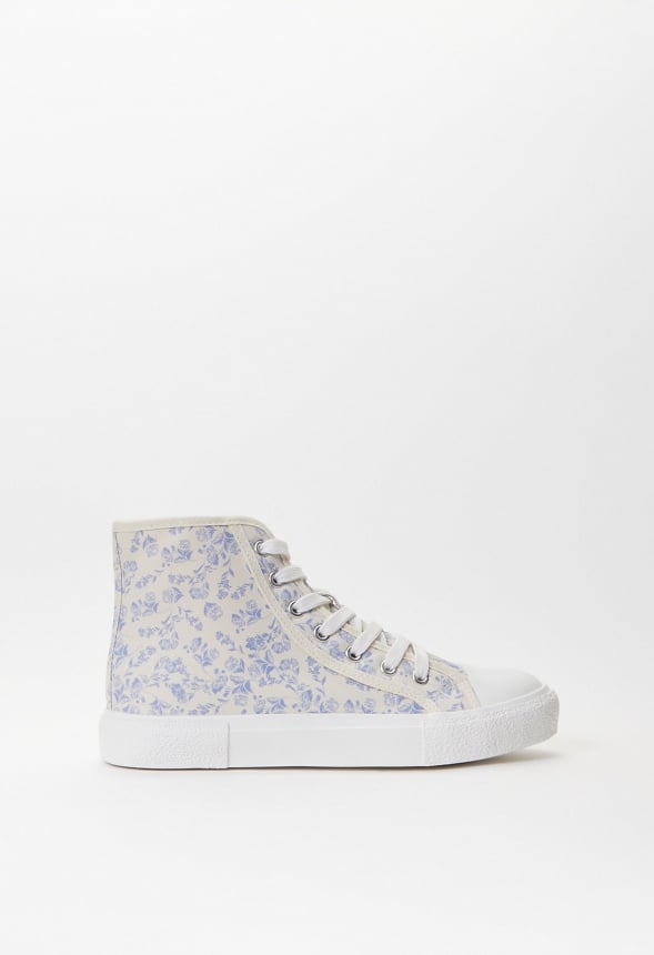 Fallon High Top Sneaker Blue/ Birch White Floral