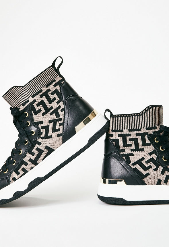 Tara High Top Sneaker Black/Portobella