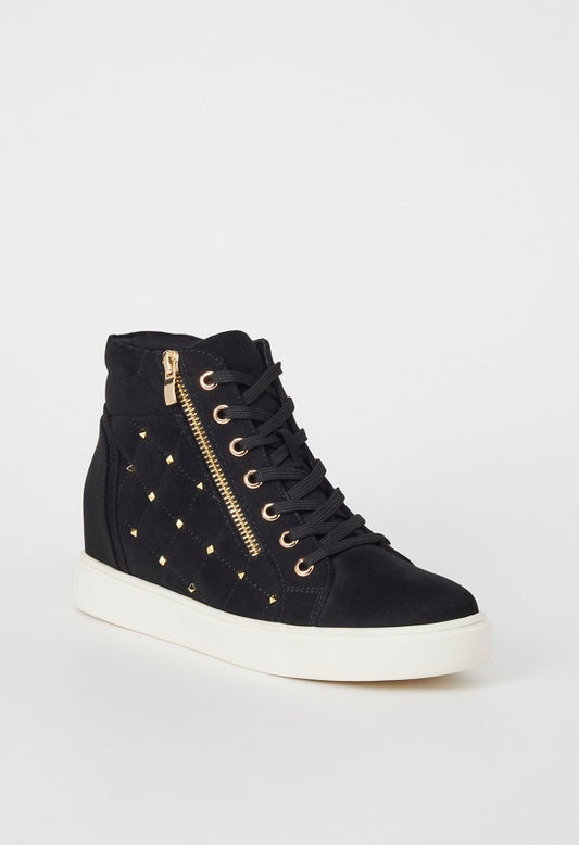 NIYA WEDGE SNEAKER Black