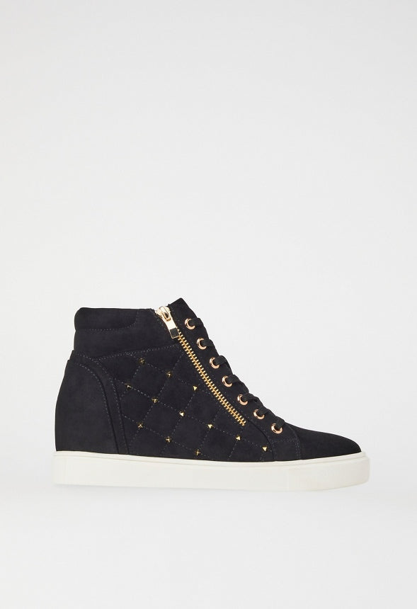 NIYA WEDGE SNEAKER Black