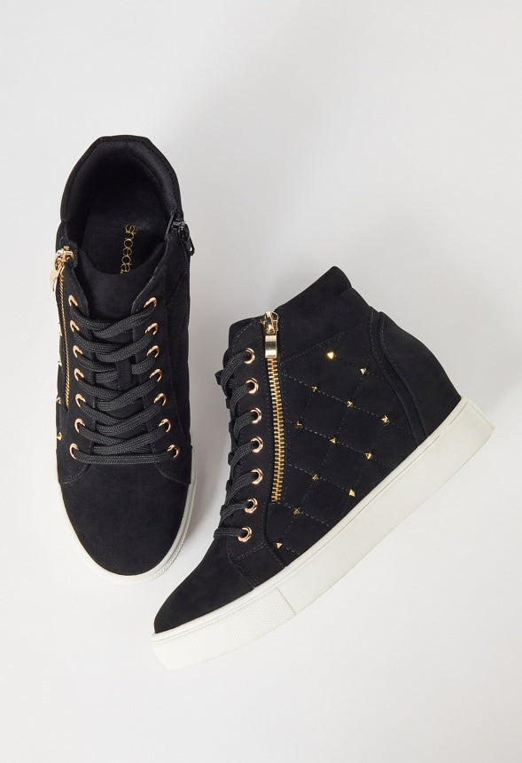 NIYA WEDGE SNEAKER Black