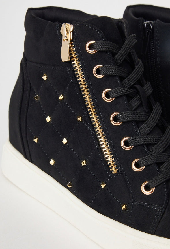 NIYA WEDGE SNEAKER Black