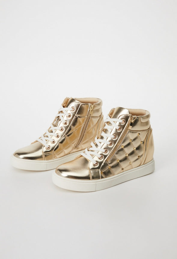 NIYA WEDGE SNEAKER Gold