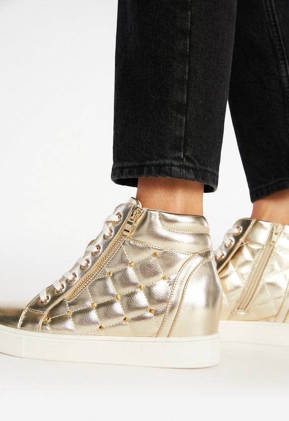 NIYA WEDGE SNEAKER Gold