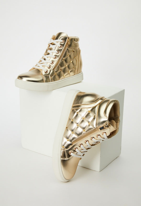 NIYA WEDGE SNEAKER Gold