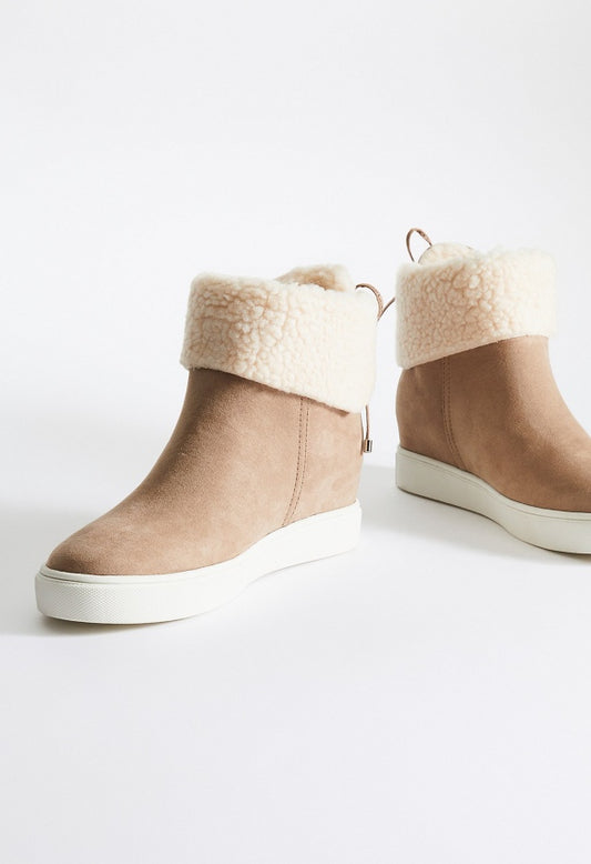 Denver Wedge Sneaker Portabella/Bone