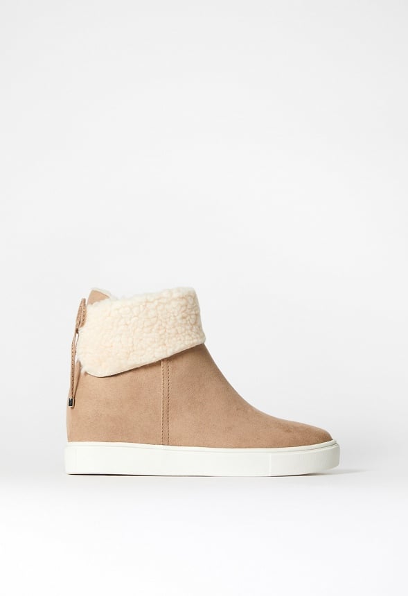 Denver Wedge Sneaker Portabella/Bone