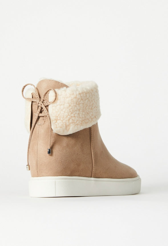 Denver Wedge Sneaker Portabella/Bone