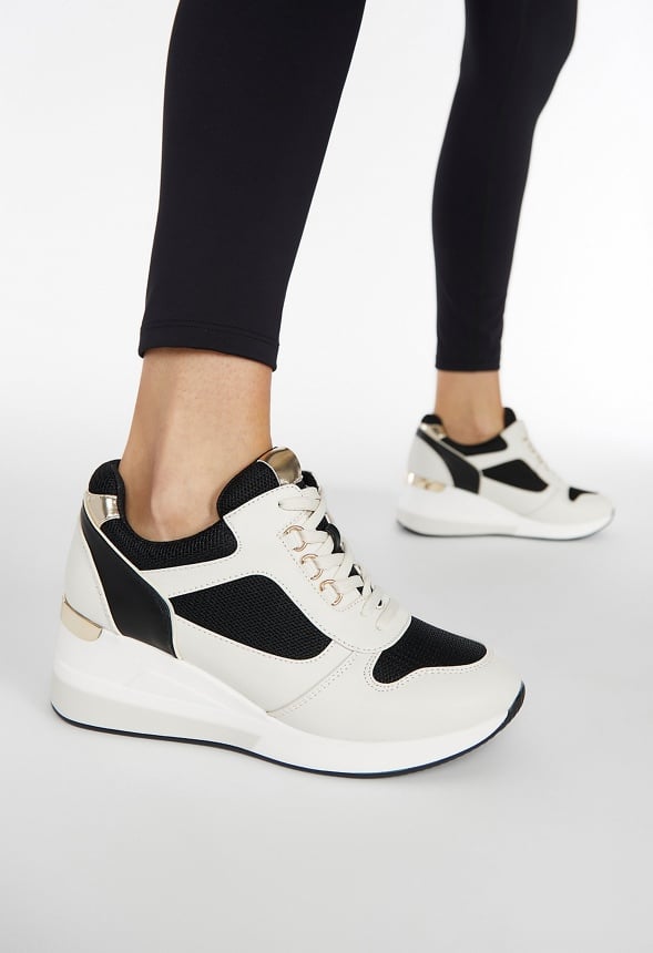 Trinity Wedge Sneaker Black Multi
