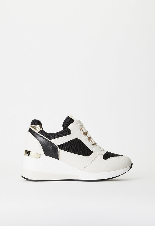 Trinity Wedge Sneaker Black Multi