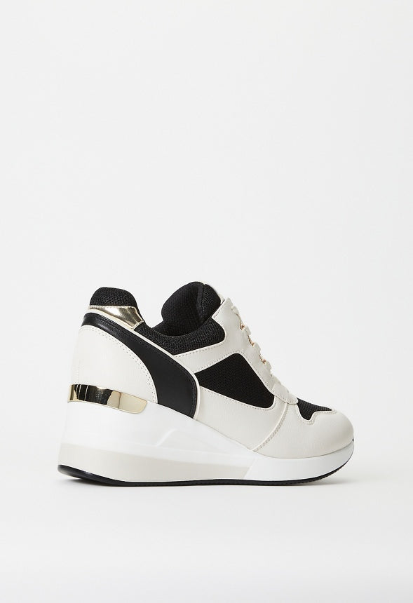 Trinity Wedge Sneaker Black Multi