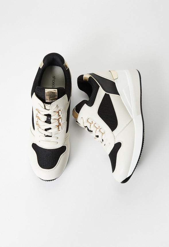 Trinity Wedge Sneaker Black Multi