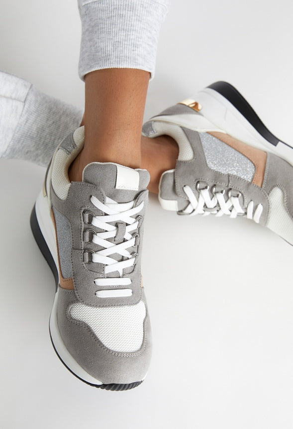 Trinity Wedge Sneaker Vapor Blue Multi