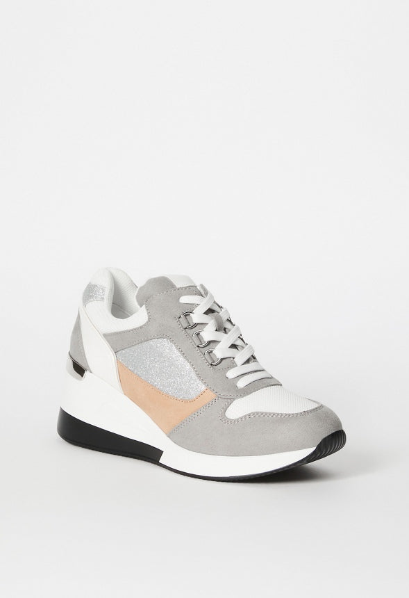 Trinity Wedge Sneaker Vapor Blue Multi