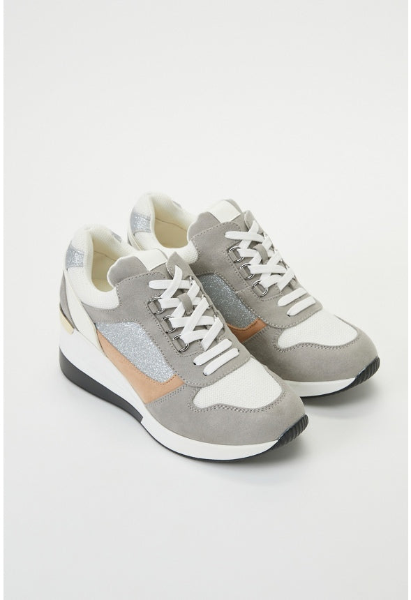 Trinity Wedge Sneaker Vapor Blue Multi