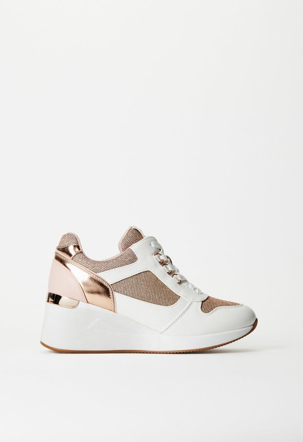 Trinity Wedge Sneaker Blush Multi